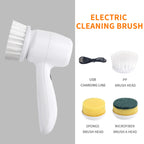 New 8-in-1 LCD Cordless Electric Cleaning Brush with Long Handle, Retractable Bathroom Toilet Floor, Electric Cleaning Brush