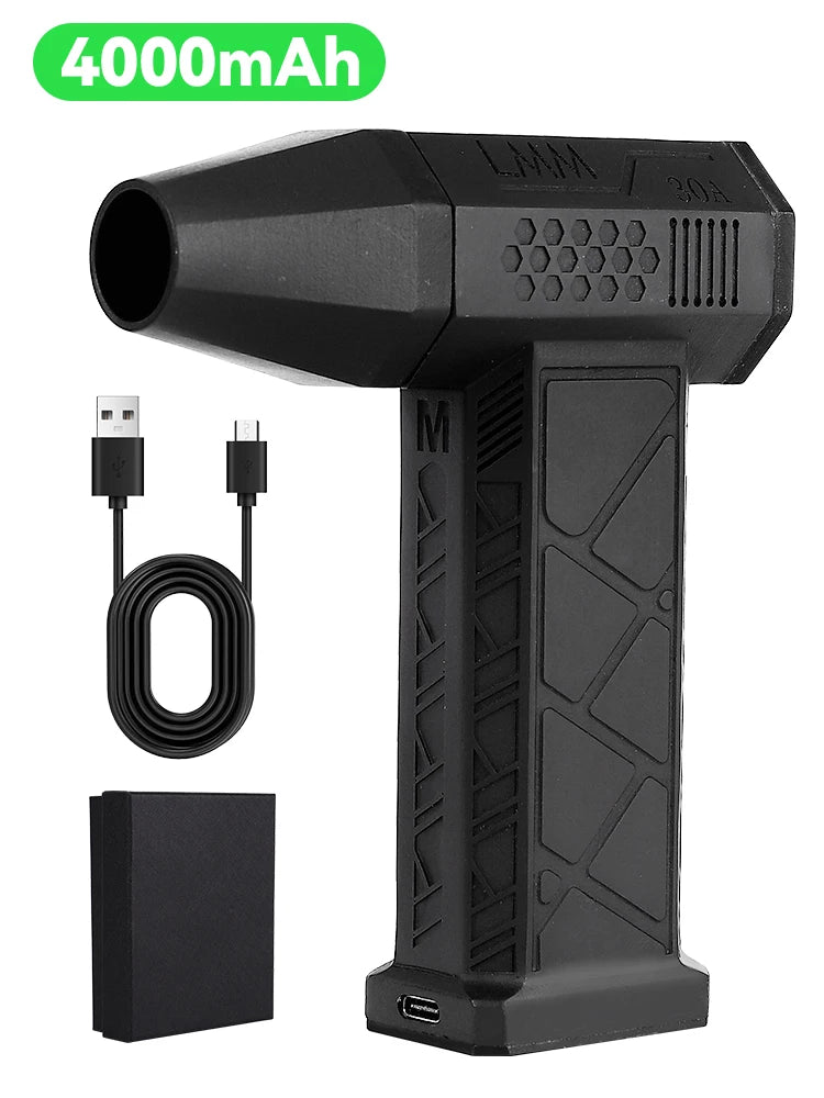 Turbo Jet Fan Powerful Air Blower 140000RPM 52m/s Electric Blower Brushless Motor Handheld Duct Fan High-Performance Cyclone 송