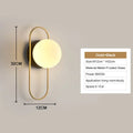 Interior LED Wall Lamps Wall Lighs with G9 Bulb Frosted Glass Ball Black Gold Bedroom LED Wall Sconce for Home Luminuaire Lamp