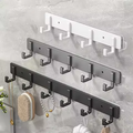 Kitchen Space Aluminum Punch-Free Hooks Are Easy to Install Kitchen Utensils Storage Hooks Bathroom Bathrobe Towel Hangers