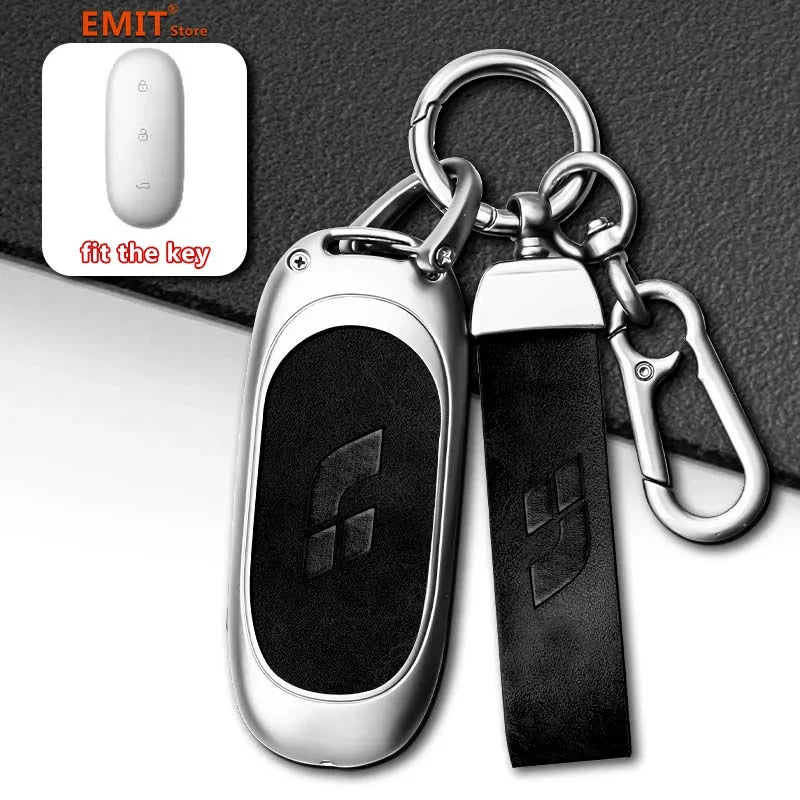 for Lixiang LEADING IDEAL L7 L8 L9 MAX Li Auto Key Case Smart Remote Holder Keychain Bag Protection Shell Cover Car Accessories