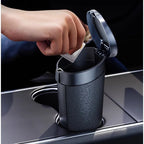 Car Trash Can With Lid Portable Car Trash Bin Car Cup Holder Trash Can 2Pce Leak-Proof Vehicle Trash Can 1Pce Garbage Bin