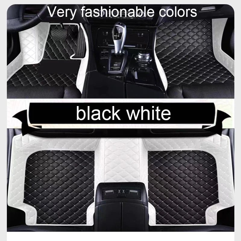 Car Floor Mats For Ford S-Max MK1 2006~2014 7seat Anti-dirt Pads Full Set Waterproof Floor Mat Non-slip Carpets Car Accessories