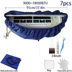 120cm Summer Air Conditioning Cleaning Bag Waterproof Kit Set Professional Hanging AC Dust Removal Sprayer Cleaner Brush Tools.