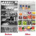 Kitchen Food Preservation Box Refrigerator Organizer With Handle Stackable Vegetable Fruit Storage Containers Home Organization
