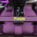 Car Floor Mats For Nissan Leaf ZE1 2018~2022 Luxury Leather Mat Durable Pad pets Interior Parts Rugs Set Accessories 2019