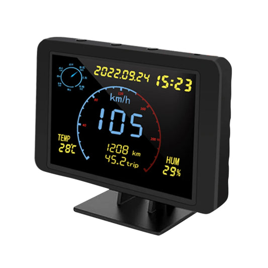 4.7 Inch Screen GPS Tracker Speedometer Windshield Warning Car Head Up Display Security Alarm Multi-functional Auto Accessories