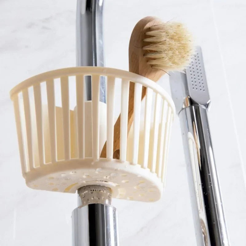 Kitchen Supplies - Plastic Drain Rack, Hanging Basket Racks, Spout Holder, Sponge Storage, Faucet Rack, Sink Shelf
