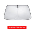 2025 Tesla Model Y/3 Windshield Sun Shade | Foldable Sun Blocker with Storage Bag