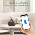Meross Smart WiFi Wooden Essential Oil Diffuser Air Humidifier Voice Control Humificador For Bedroom Home Plants Support HomeKit