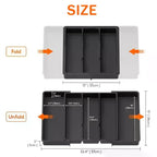 Expandable Cooking Utensil Tray Utensil Organizer For Kitchen Drawers Adjustable Cutlery Silverware Flatware Holder Kitchen Tool