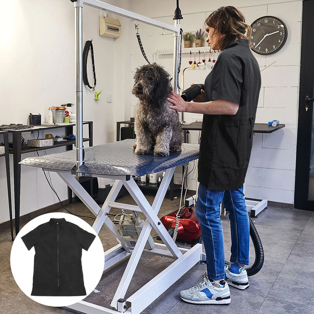 Pet Cosmetologist Clothes Pet Salon Grooming Apron Beautician Bath Waterproof Uniform For Home Outdoor Pet Hospital Pet Grooming
