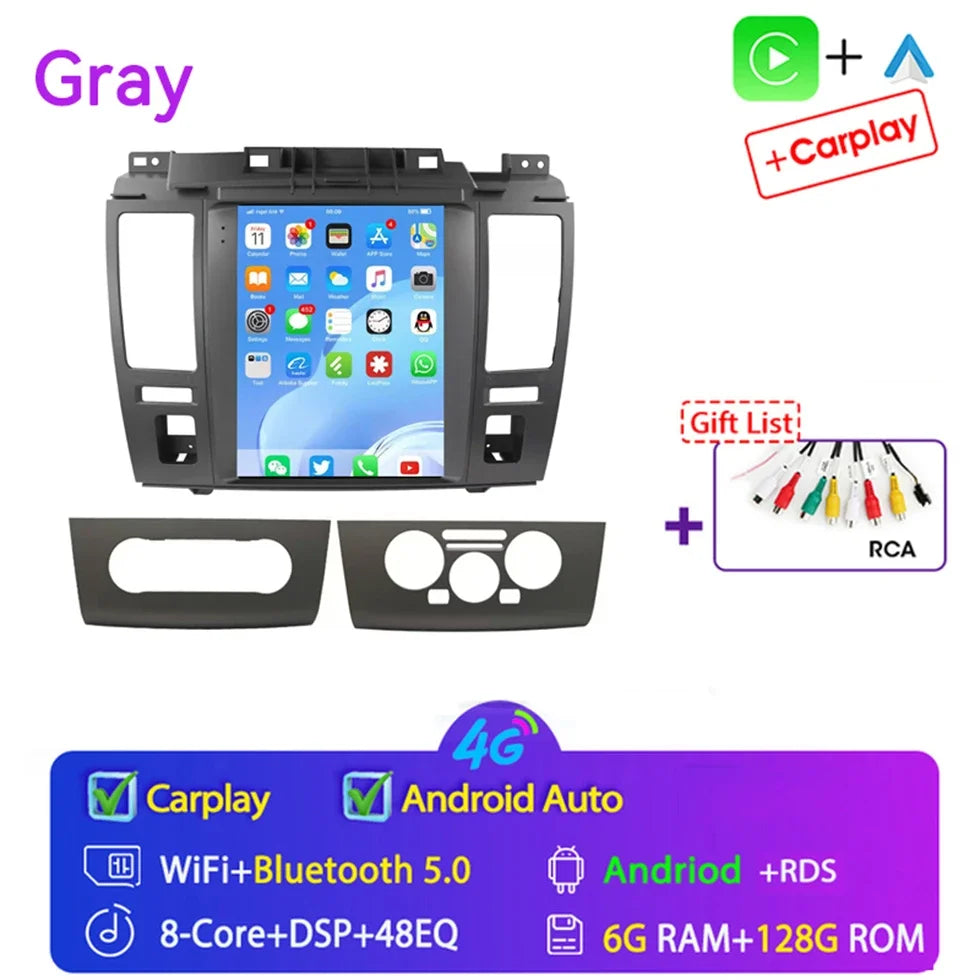 For Nissan Tiida Versa 2004 2005 - 2013 for Tesla Style 9.7" Android 15 Car Android auto Wireless Carplay Radio GPS Navi NO DVD