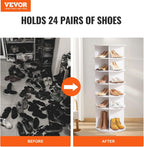 6-Tier Rotating Shoe Rack