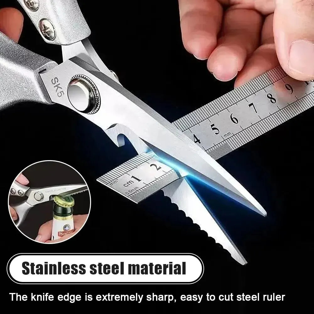 Stainless Steel Kitchen Scissors for Cutting Chicken Bones Meat Fish Scissors Professional Scissors Kitchen Accessories