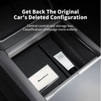 YZ For Tesla Model 3 Highland 2024 Model Y juniper 2025 Storage Box Center Armrest Hidden Box Cup Holder Organizer Accessories