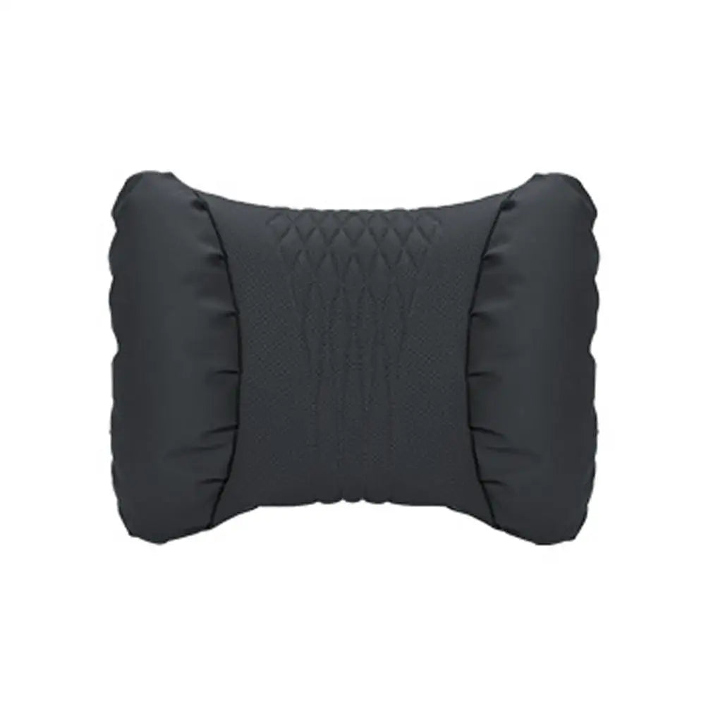 Summer Car Headrest Lumbar Nappa Leather Support Pillow Set Soft Comfortable Breathable Car Neck Pillows Car Seat Accessories
