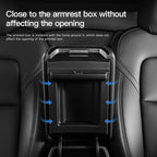 YZ Tesla Model 3 Y Highland Juniper Car Center Console Armrest Pad TPE Soft Case Lid Auto Central Armrest Box Cover Accessories