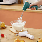 Electric Mixer Mini Electric Whisk with One-Touch Speed Control Stainless Steel Egg Whisk for Kitchen for Baking & Cooking Tools