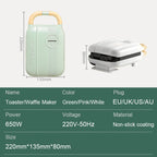 Mini Sandwich Machine Breakfast Maker Multi Cookers Toasters Electric Ovens Hot Plates Bread Pancake Waffle Donuts