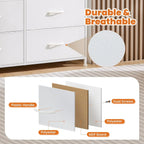 Dresser, Dresser for Bedroom Furniture, Storage Drawers, Fabric Storage Tower with 10 Drawers, Chest of Drawers with Steel Frame