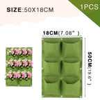NEW Wall Hanging Pockets Planting Bags Flower Pot Home Garden Grow Bag Garden Planter Vertical Suculentas Plant Pot Home Decor