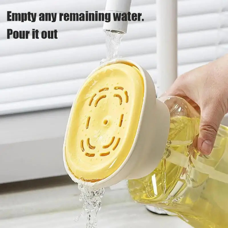 Kitchen Dishwashing Soap Dispenser Bottle Sink Detergent Foaming Box Scouring Pad Brush Storage Dispenser Presser