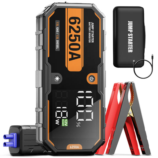 6250A Pro Jump Starter - 12V 26000mAh Portable Car Booster