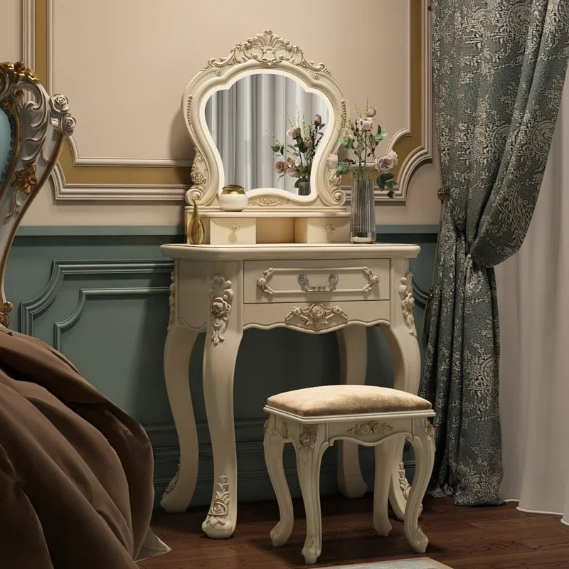 European dresser bedroom makees ins multifunctional princess dressing table storage cabinet integrated small apartment