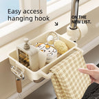 Kitchen ABS Sink Drain Rack Sponge Storage Faucet Holder Soap Drainer Shelf Basket Organizer Bathroom Accessories