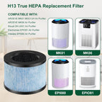 4Pcs Air Cleaner Replacement Filter Compatible With For AROEVE MK01 MK06 DH-JH01 For Air Cleaner Parts Home Appliance Part