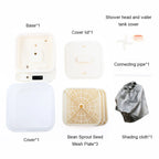 JIQI Automatic Intelligent Bean Sprout Machine Seedling Irrigation Pot Thermostat Green Vegetable Seed Growth Bucket Germinator