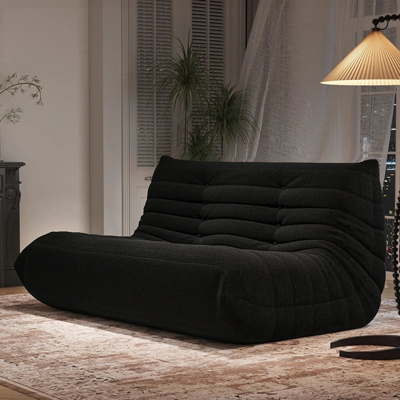 Designer Caterpillar Reclining Sofa Modern Minimalist Balcony Leisure Chair Dual Lounger Can Lie Flat Living Room Reading Sofa