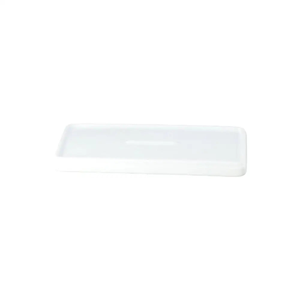 Bathtub Kitchen Porcelain Rectangular White Sink Organizer Vanity Tray Storage Holder Storage Plate