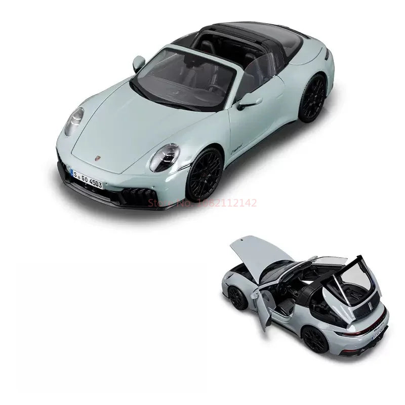 Original Maisto 1:18 Porsche 911 Targa 4 GTS 992.2 Alloy Sports Car Model Diecast Metal Track Racing Vehicles Car Model Toy Gift