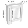 High Radiator Cover Modern Slatted Vertical Radiator Cover MDF Cabinet High Radiators Shelf for Bedroom Living Room Radiators