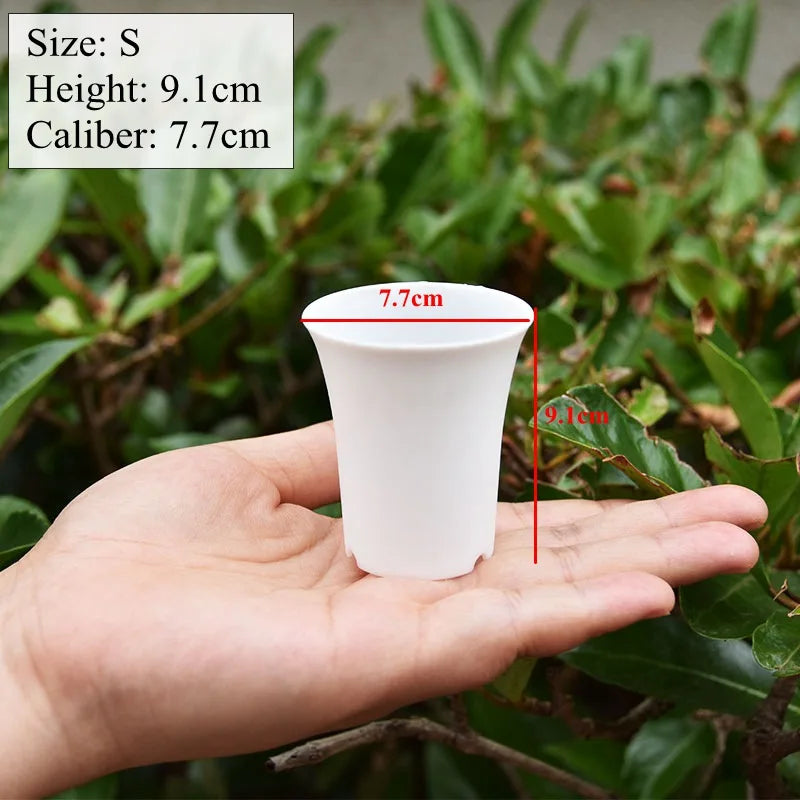 10pcs Thickened Flowerpot High-Waisted Round ，Plant Pot Reusable Succulents Plant Vientiane Basin Home Office Decor Garden Tool