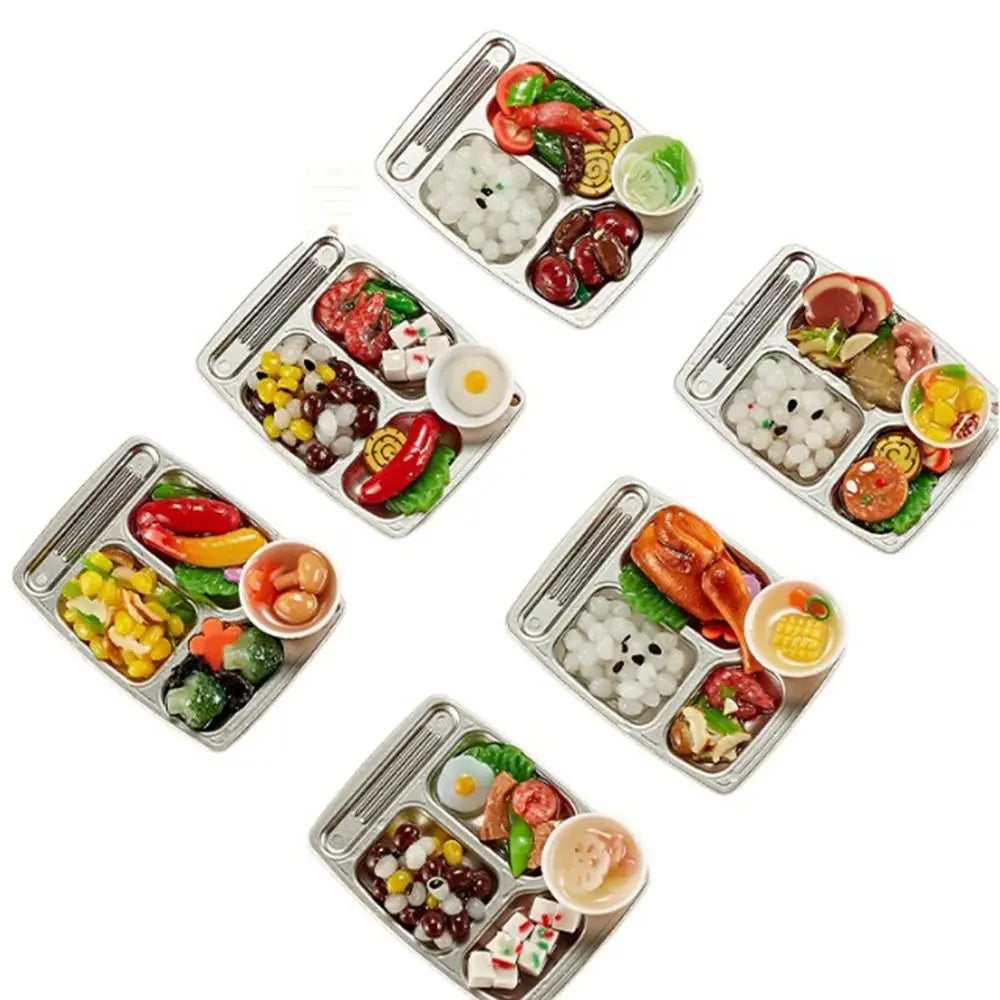 3D Pretend Play Kitchen Toys Creative DIY Mini Fast Food Model Toy Reusable Realistic Cooking Interactive Toys