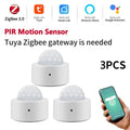 Tuya Zigbee PIR Motion Sensor & Light Detector Infrared Smart Sensor Wireless Home Alarm System Works with Alexa Smart Life App