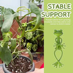 Creative Frog Plant Stand Cute Frog Flower Pot Hugger Plant Climbing Fixture Clips Planter Stake Decor Garden Climbing Branch