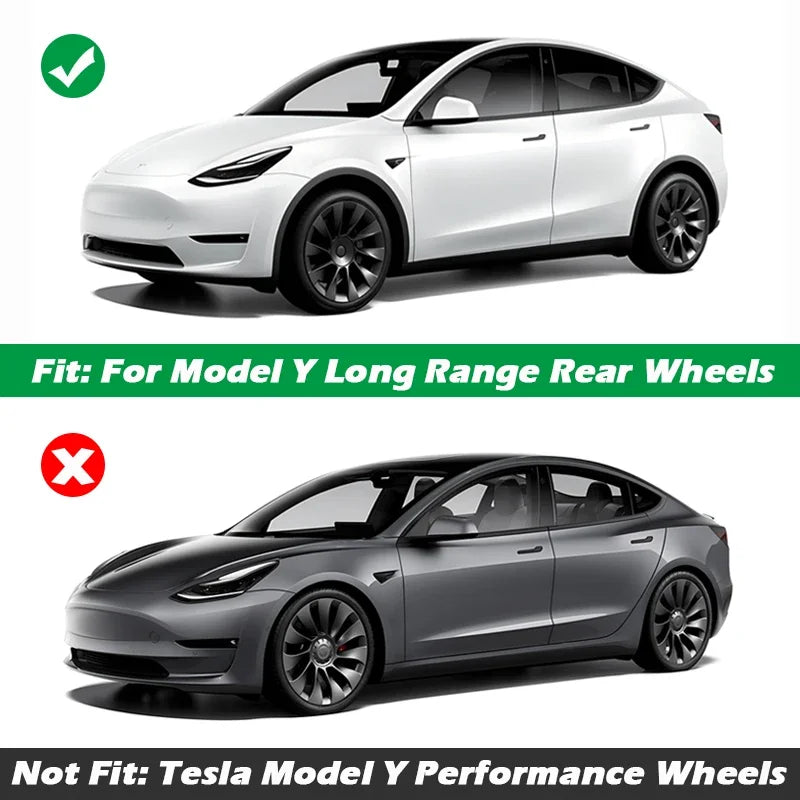 YIKUN For Tesla Model Y 20 Inch Rim Wheel Hub Protection Patch Protectors ABS Wheel Guard Covers Hubcap Accessories 2018-2024