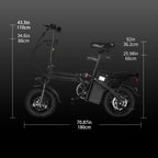 Adult Foldable Electric Bicycle - 400W E-Bike w/ Dual Disc Brakes, 22-Mile Range & 20MPH | AlluCanFind