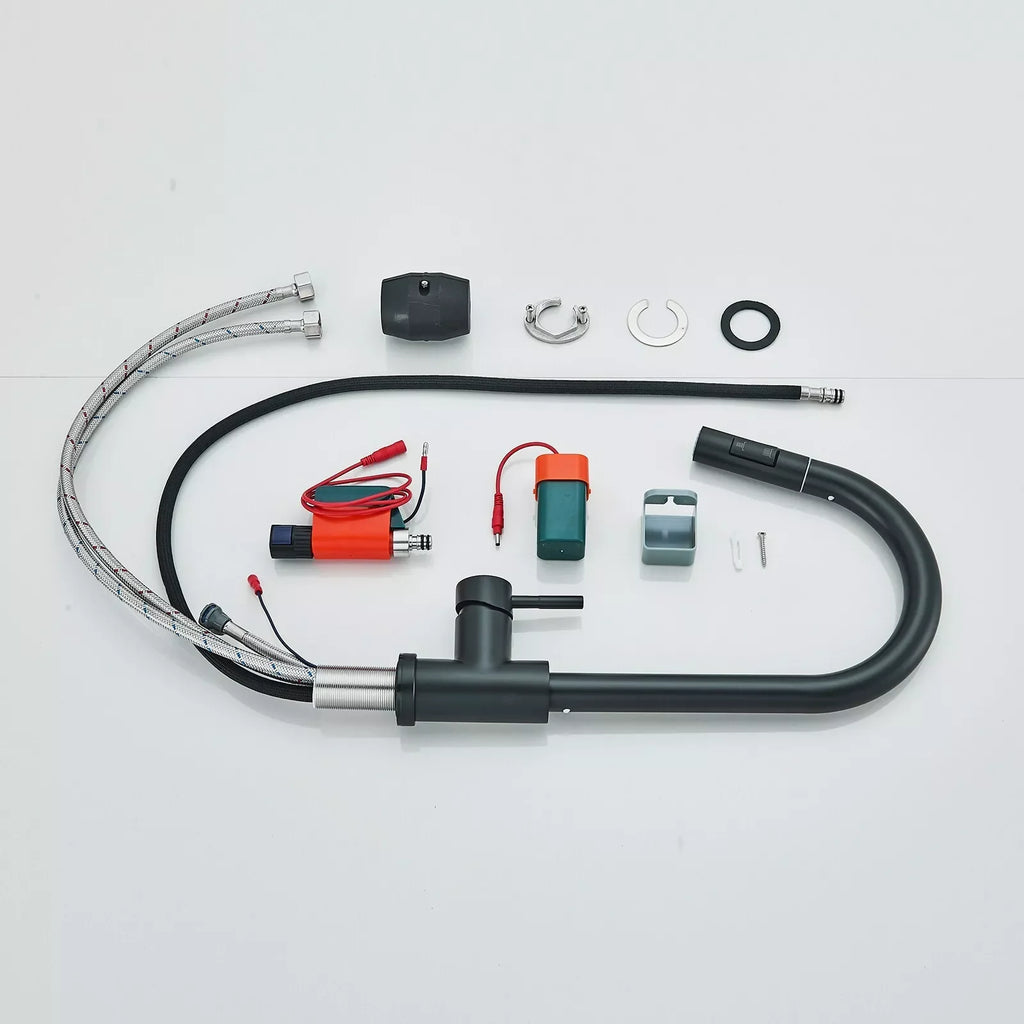Black Pull-Out Sensor Kitchen Faucet - Touch Control Mixer Tap
