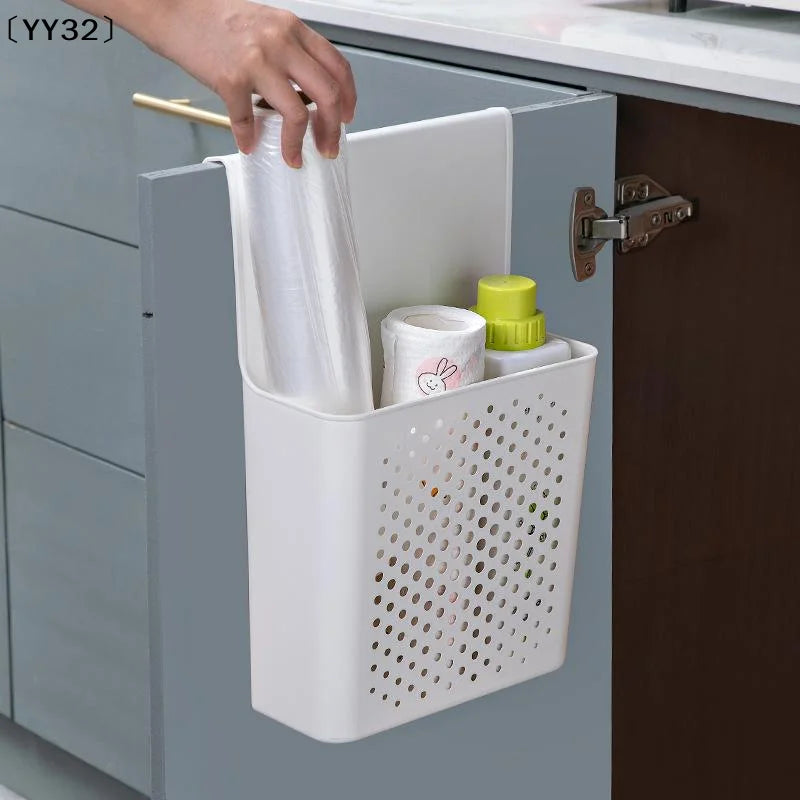 Kitchen Cabinet Door Interior Storage Shelf And Box, Hanging Hook Behind Door Kitchen Cabinet Door Basket Shelf Baskets〔YY32〕