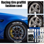 Rayhong 4pack Tire Paint Pen, Car Tire Letter Pen, Decorative Modifica