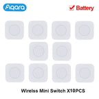 Aqara Sensor Smart Wireless Mini Switch Key Zigbee Connection Remote One Key Control Button Home Security Mijia Mihome Homekit
