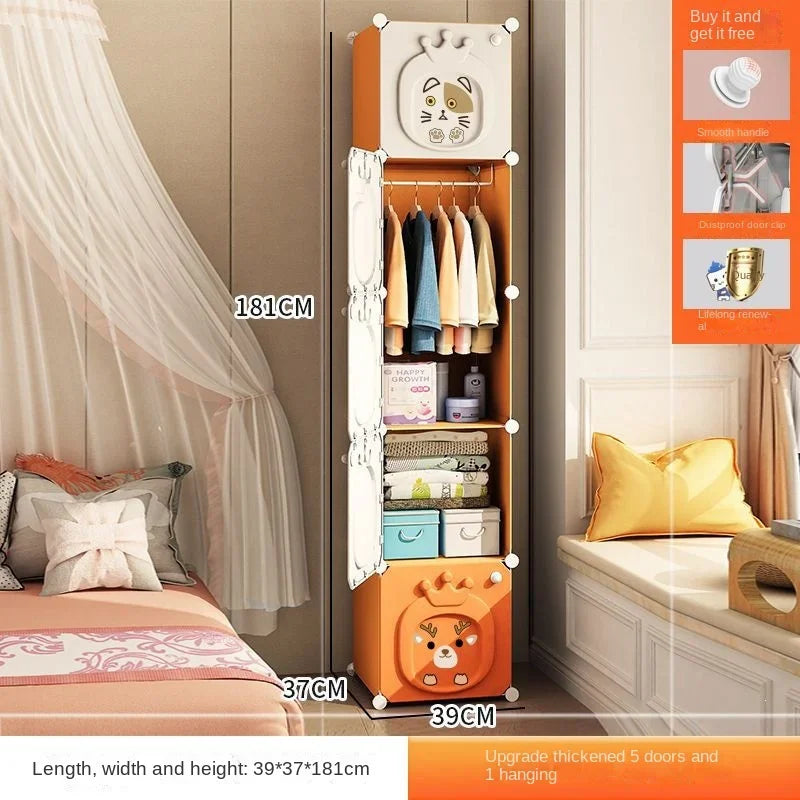 Partitions Bedroom Folding Economic Designer Wardrobe Modern Space Saving Clothes Cabinets Simple Dressers Cube Hotel Furniture