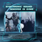 TG11 Wireless Bluetooth Earphones with Intelligent Noise Reduction and LED Cool Light Effect Esports Gaming Earphones No Delay