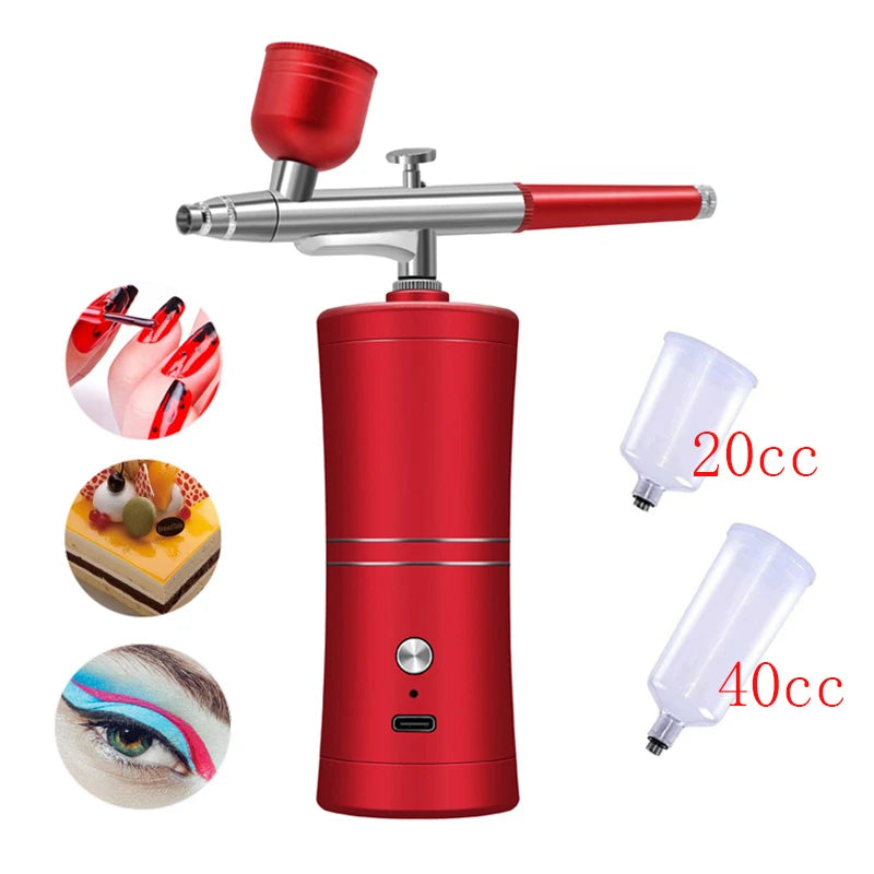 Multi-Purpose Cordless Mini Airbrush Set Spray Pump Gen Pen Air Compressor Kit Portable Air Brush Set Art Painting Spray Model