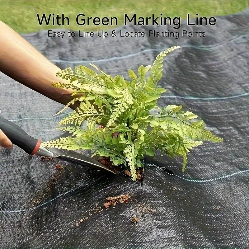 Weed Membrane Garden Landscape Fabric Anti Grass Cloth Strong Breathable Plastic Mulch Thicker Durable Ground Cover Sheet Mat